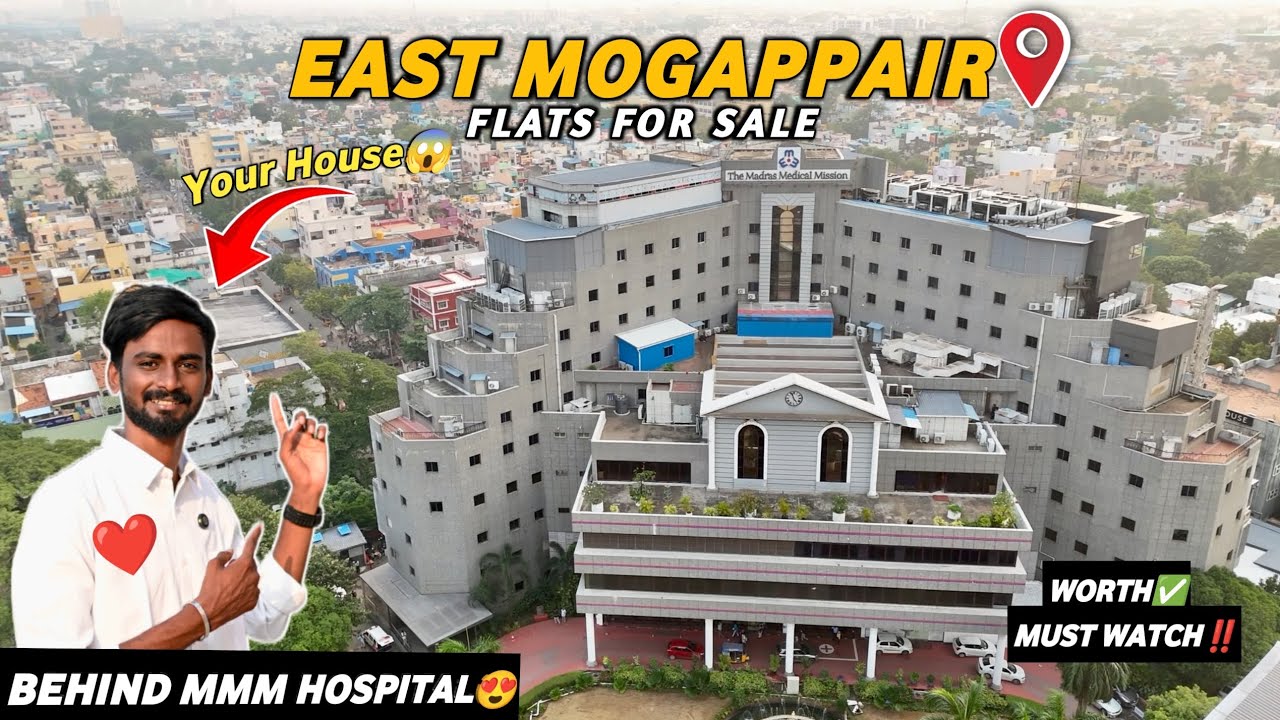On Main Road😱Flats for sale in East Mogappair🔥All North Facing🏡Behind MMM hospital‼️...😍