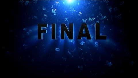 Falling Letters Intro - After effects cs3 project