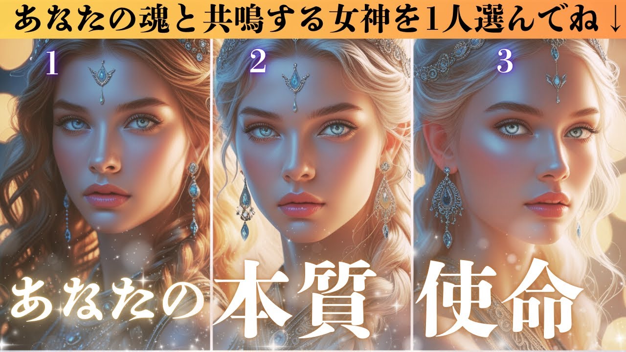 【本質・使命・魂が求める生き方】私が私として生まれた理由【3択タロット・オラクルカードリーディング】当たる占い🔮直感🔮霊視