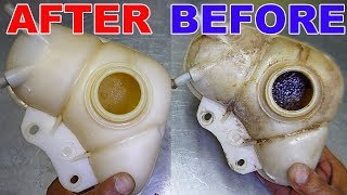 how to clean car coolant expansion tank