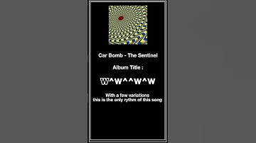 Musical Palindrom in The Sentinel by Car bomb