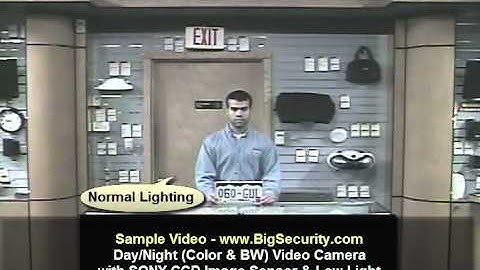 BigSecurity.com Day/Night Video Camera with High Resolution Slow Shutter Sony CCD Sample Video