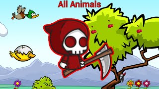 All Animals Evolution With Old Premium Grim Reaper (EvoWorld.io)