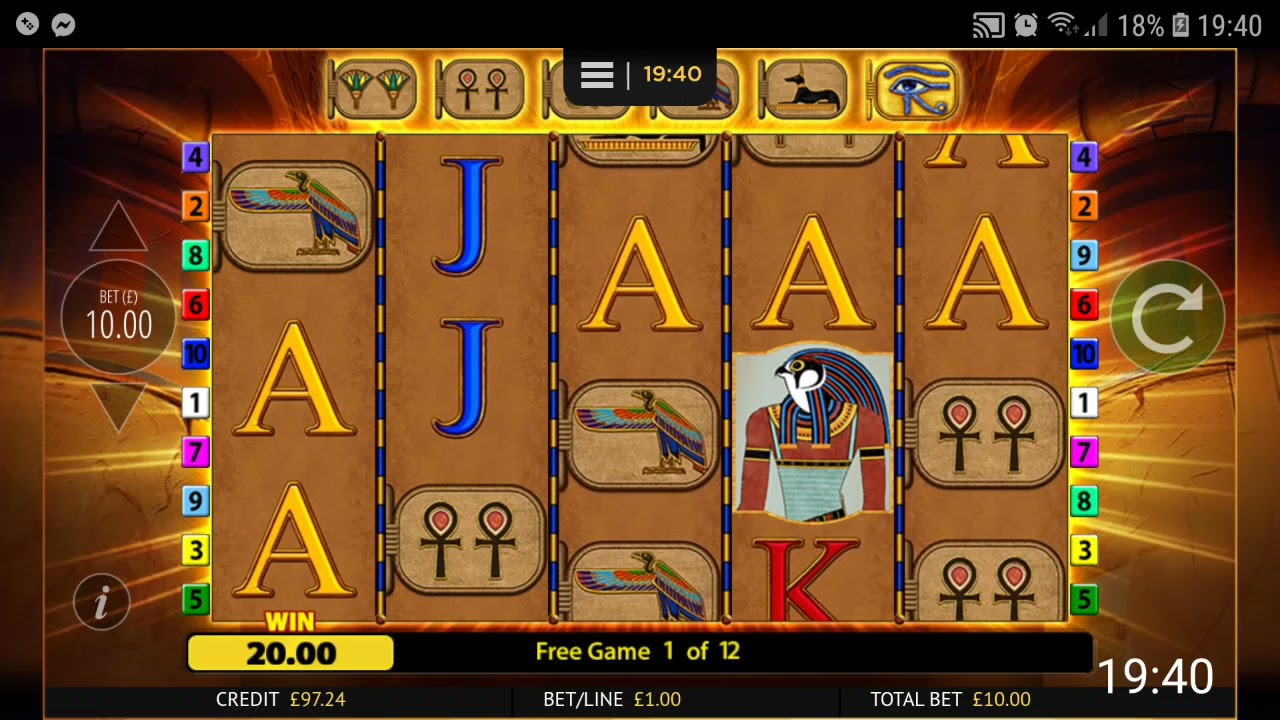 Eye of Horus 10 £ bet