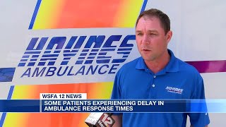 Some patients experiencing delay in ambulance response times