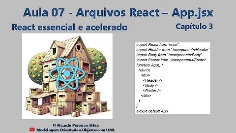 Aula 07 - Elementos da aplicação React - App.jsx - React essencial e acelerado