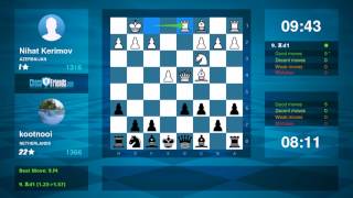 Chess Game Analysis Nihat Kerimov - Kootnooi 0-1 By Chessfriendscom