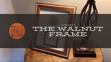 How to make a simple but beautiful picture frame with inlay with Walnut and Maple