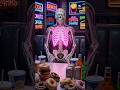 I Ate Only Junk Food… This Happened 💀🍔#zackdfilm #skeleton #anatomy #bodyhorror