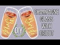 How to Apply Vinyl to Champagne Flutes with Cricut | DIY Wedding