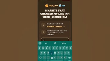8 Habits That Changed My Life In 1 Week Memefi code | Memefi Video Code Today