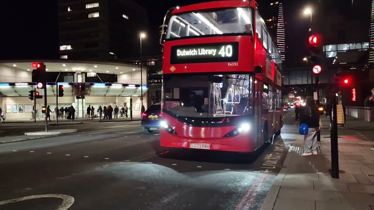 BLACKFRIARS ROAD LONDON BUSES NIGHT 2025