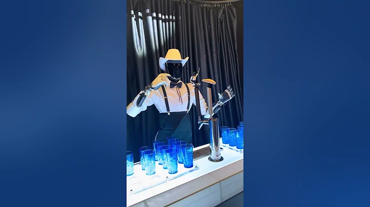 Optimus robot serving drinks at the robotaxi event, October 10, 2024