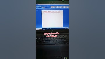 Ms Word To OMR Sheet ।। OMR Sheet बनाने का आसान तरीका ✅#ytshorts #viralshort #msword #trendingshorts