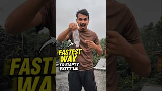I Tested 3 Ways to Empty a Bottle Faster 😱 | Water Speed Experiment