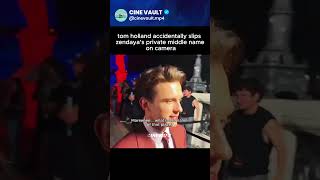 Tom Holland calls Zendaya by her middle name! 📉😱 | #SpiderMan