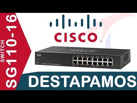 Switch Cisco Sg110-16 Unboxing Destapamos 16 puertos no administrable Tecnocompras
