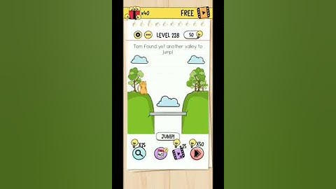 Level 228 Tom found yet another valley to jump #braintest #valley