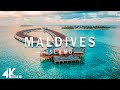 FLYING OVER MALDIVES (4K UHD) - Relaxing Music Along With Beautiful Nature Videos - 4K Video HD