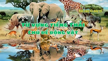 Học từ vựng tiếng Thái Lan theo chủ đề ĐỘNG VẬT | Học từ vựng tiếng Thái qua hình ảnh