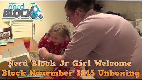 Nerd Block Jr Welcome Block November 2015 Unboxing