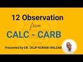 12 Observations of Calc Carb
