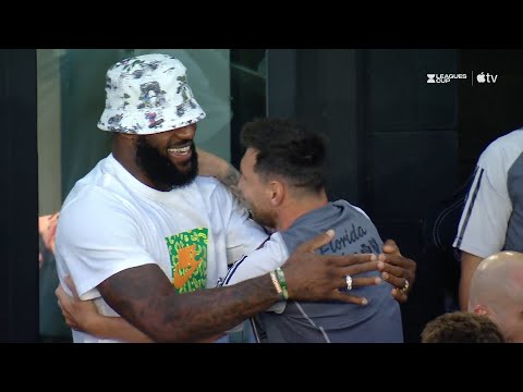 LeBron James shows love to Lionel Messi before his Inter Miami & MLS debut