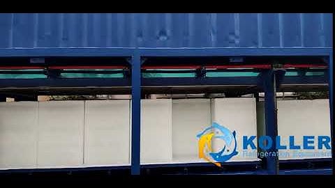 Koller containerized ice block machine 10ton capacity #10TonsContainerizedIceBlockMachine