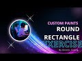 Flutter Canvas Practice:  RRect with Linear &amp; Radial Gradients