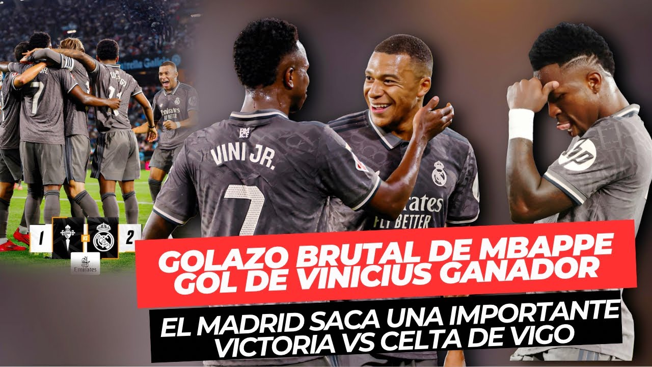 ⚽ GOLAZO BRUTAL de MBAPPE y GOL de VINICIUS en la VICTORIA del REAL ...