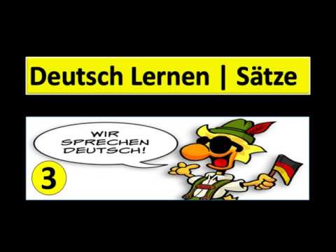 Deutsch lernen I Sätze  3 I Level 1 I Arbeit und Schule
