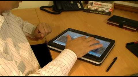 Windows 7 Multi-Touch and Pen Features on a Fujitsu Lifebook T4310 Tablet PC