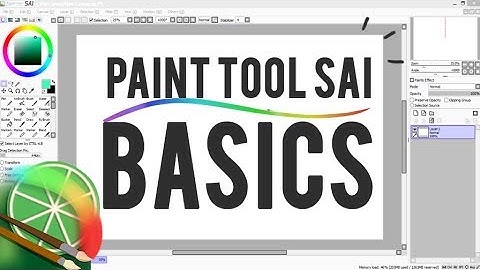 Tutorial - Beginners Guide to - Easy Paint Tool SAI!