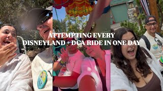 CAN WE RIDE EVERY RIDE AT DISNEYLAND AND DCA IN ONE DAY! 