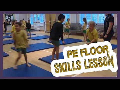 Teaching Gymnastics in PE Floor Skills Lesson