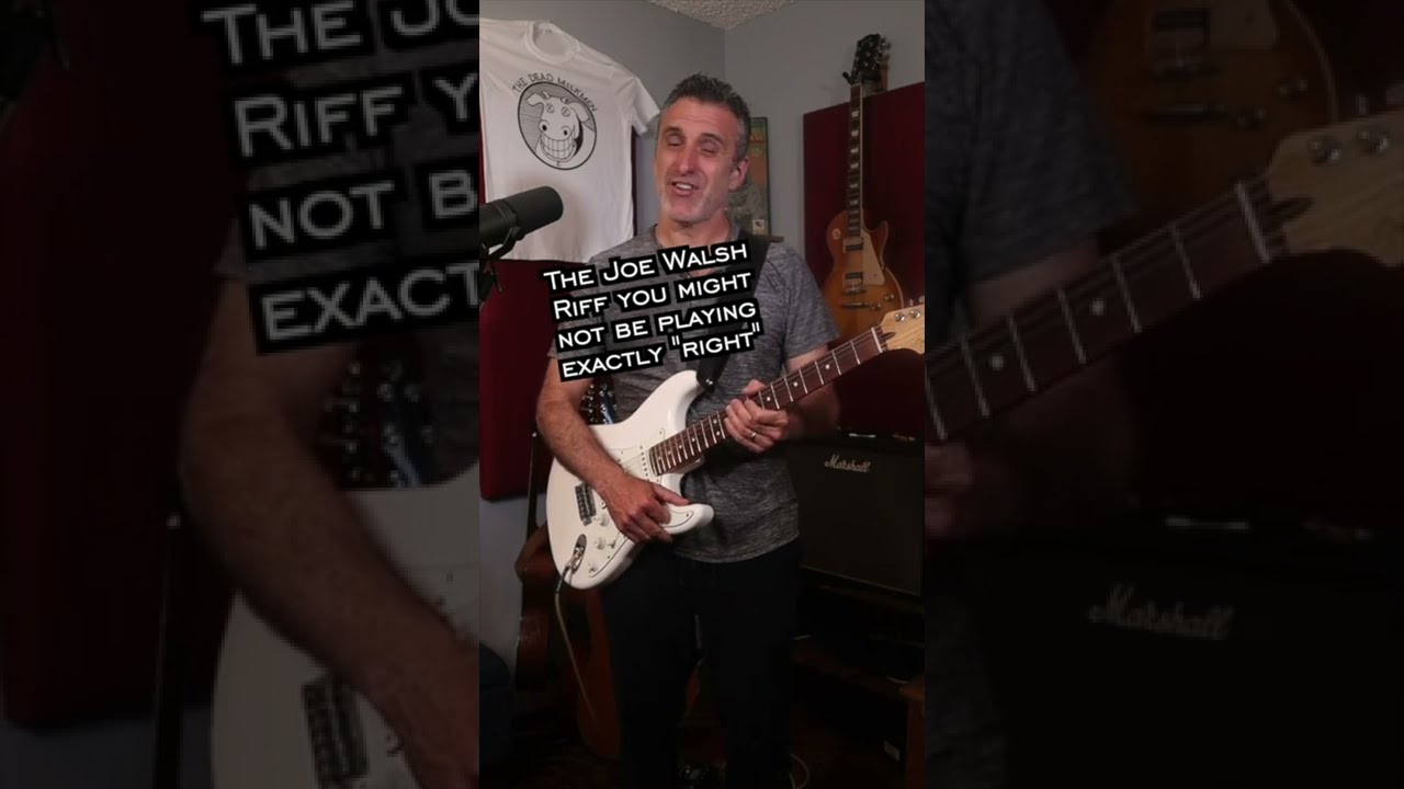 6 Joe Walsh guitar riffs you must learn!