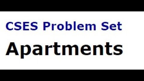CSES - Apartments