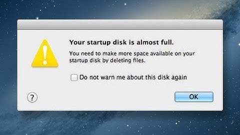 Your Startup Disk Is Almost Full On Mac/Apple - How To Fix
