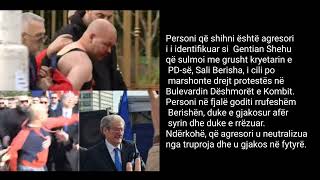 Gentian Shehu që sulmoi me grusht kryetarin e PD-së, Sali Berisha.