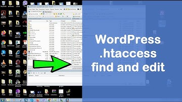 wordpress htaccess how to find and edit
