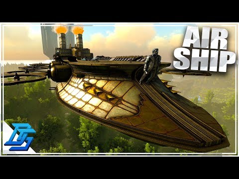 HUGE STEAM AIRSHIP IN ARK? - Ark Survival Evolved - Steampunk Mod