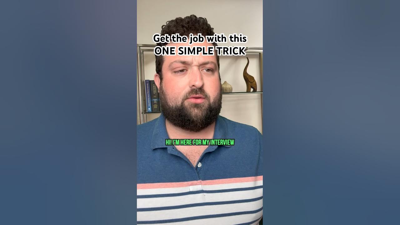 Get the job with this ONE SIMPLE TRICK comedy skit YouTube Get the job with this ONE SIMPLE TRICK comedy skit YouTube