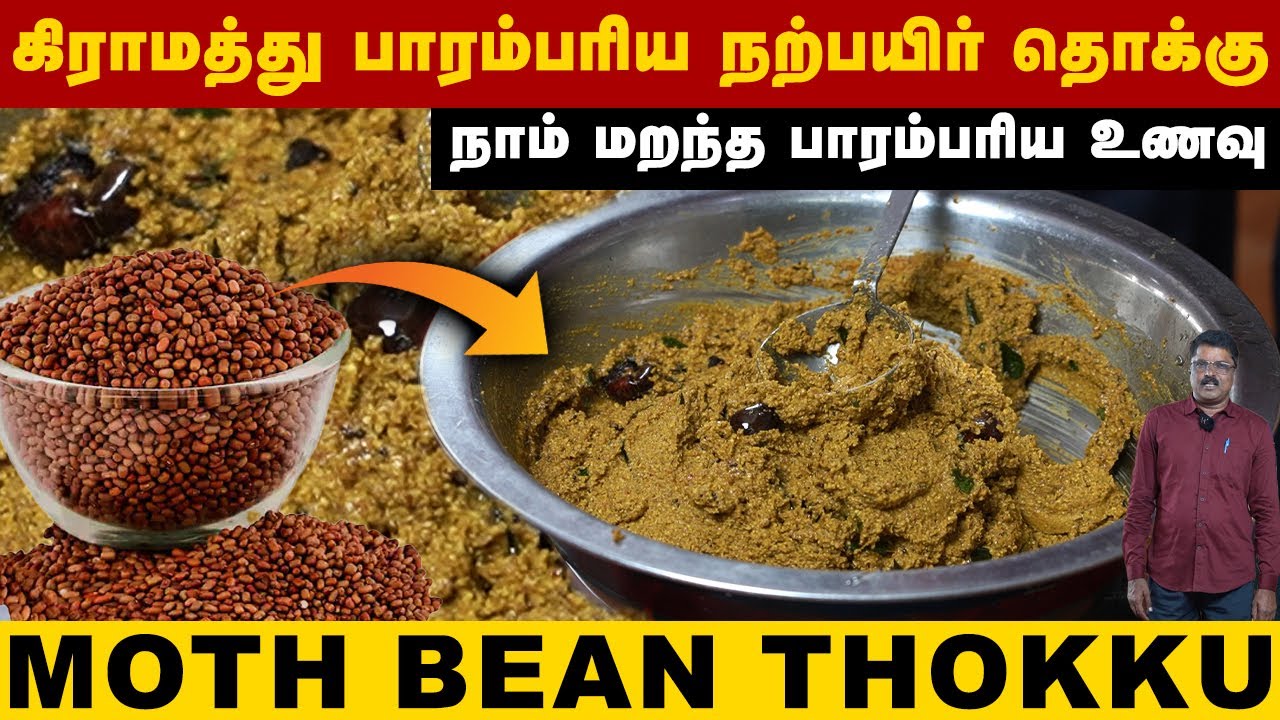 நாம் மறந்த பாரம்பரிய புரதம் நிறைந்த  உணவு நற்பயிர் தொக்கு / நரிப்பயறு துவையல் | Moth Bean Thokku