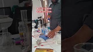 Acid-base titration #experiment #sciencefacts #facts #physicswala