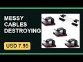 Cable organizer clips 50pc self adhesive cord holders | Today Only