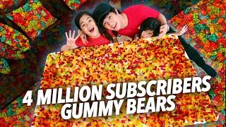 4 MILLION GUMMY BEARS SUBSCRIBERS PARTY | Ranz and Niana