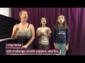 Vocal warmup long tones singing classes for kids