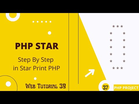 O Star Pattern Print In PHP | Step By Step O Star Pattern Print In PHP | Web Tutorial 39 #star