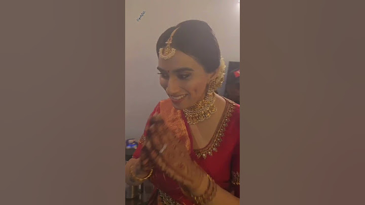 Malavika Jayaram wedding make up look | Chakkis wedding #malavika #jayaram #chakki #viral