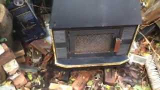 GSW J1000 Wood Burning Stove Space Heater - YouTube